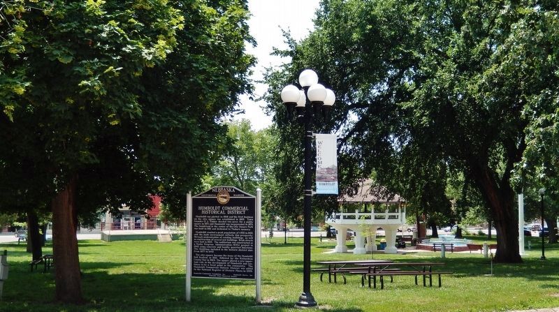 Humboldt Commercial Historical District Marker. Click for full size. Humboldt Commercial Historical District Marker image. Click for full size.