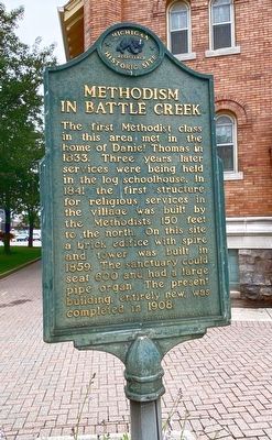 Methodism in Battle Creek Marker image. Click for full size.