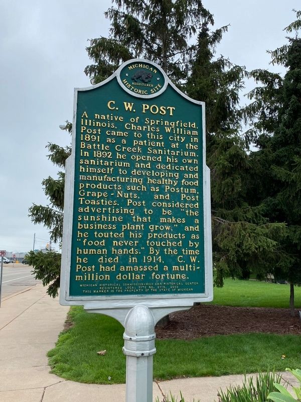 C. W. Post Marker image. Click for full size.