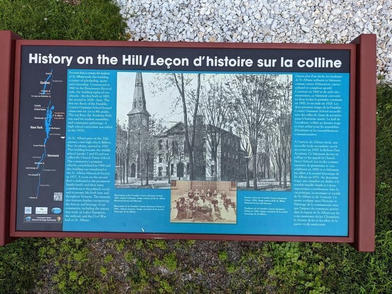 History on the Hill/Leon d'historie sur la colline Marker image. Click for full size.
