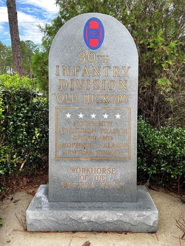 30th Infantry Division Marker image. Click for full size.