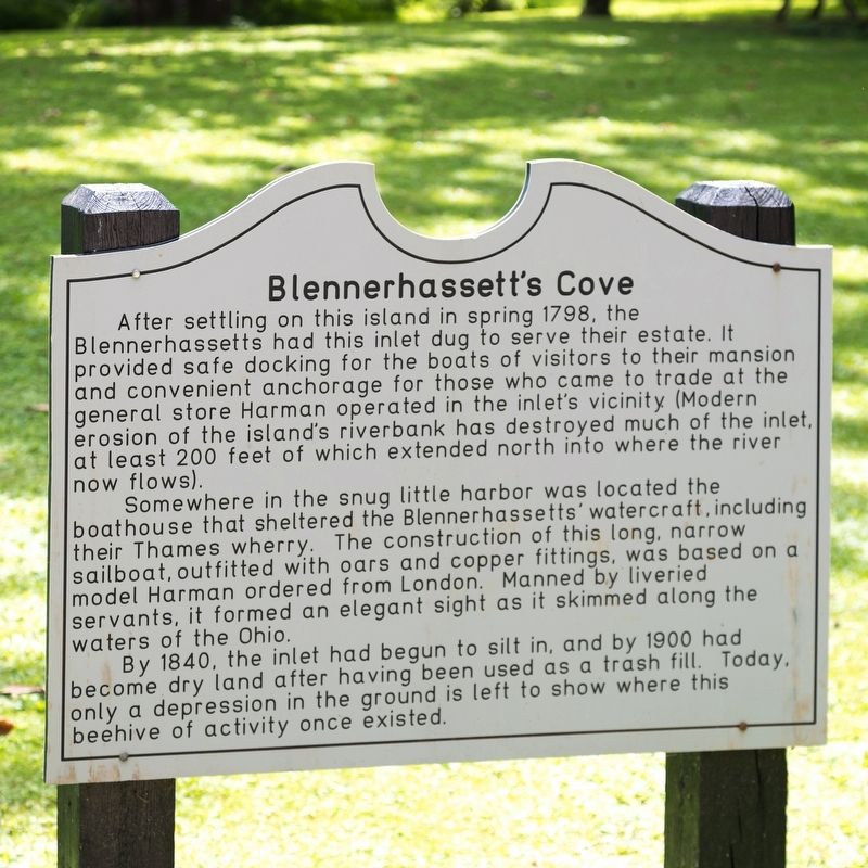 Blennerhassett’s Cove Marker image. Click for full size.