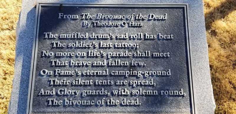 Bivouac of the Dead Marker image. Click for full size.
