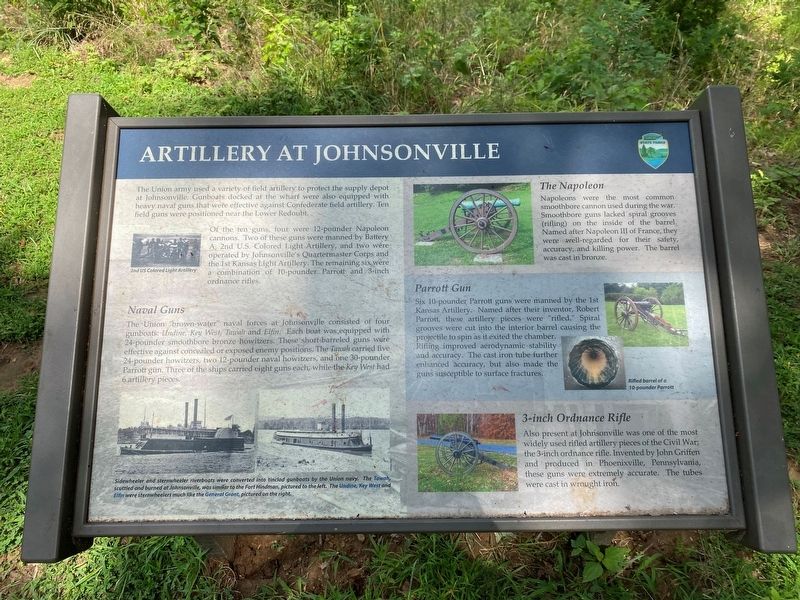 Artillery at Johnsonville Marker image. Click for full size.