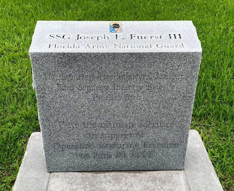 SSG Joseph F. Fuerst III Marker image. Click for full size.