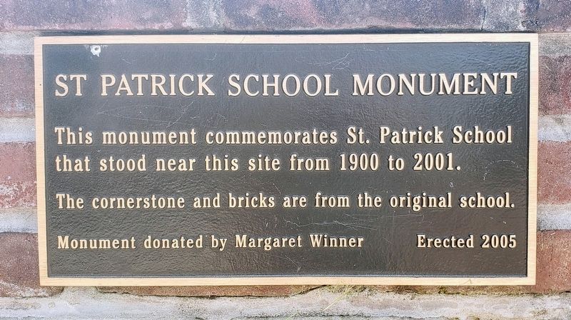 St Patrick School Monument image. Click for full size.