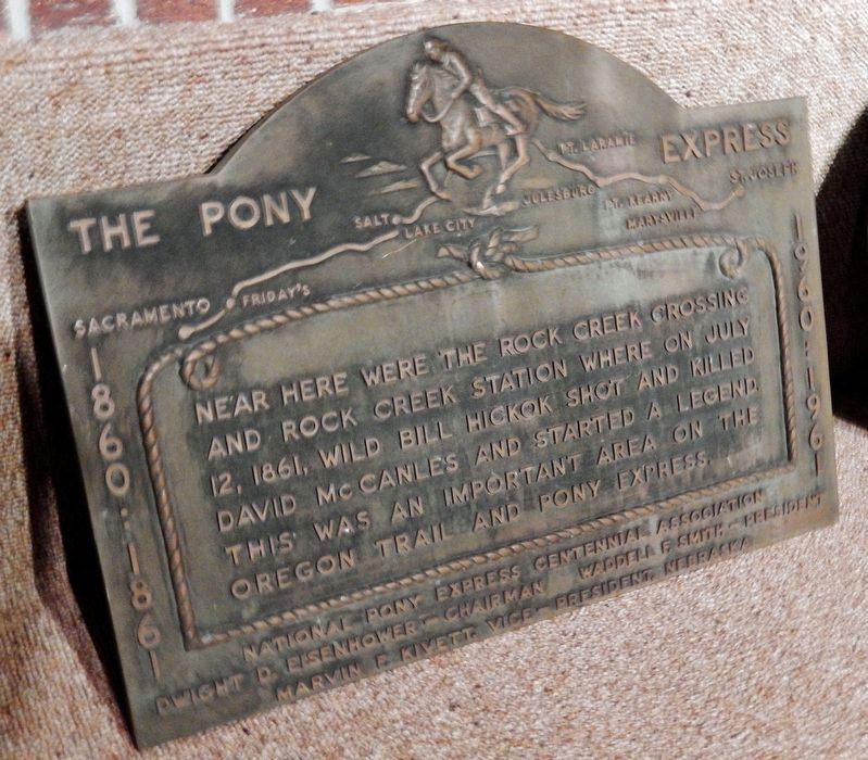 Rock Creek Station Pony Express Marker image. Click for full size.