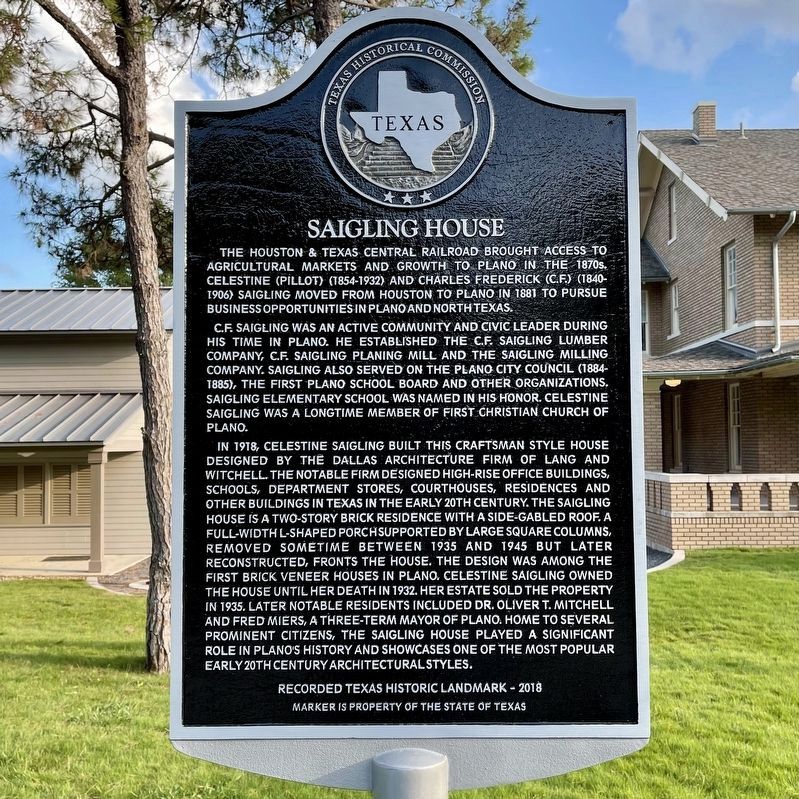 Saigling House Marker image. Click for full size.