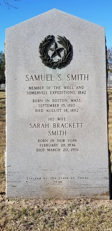 Samuel S. Smith Marker. Click for full size. Samuel S. Smith Marker image. Click for full size.
