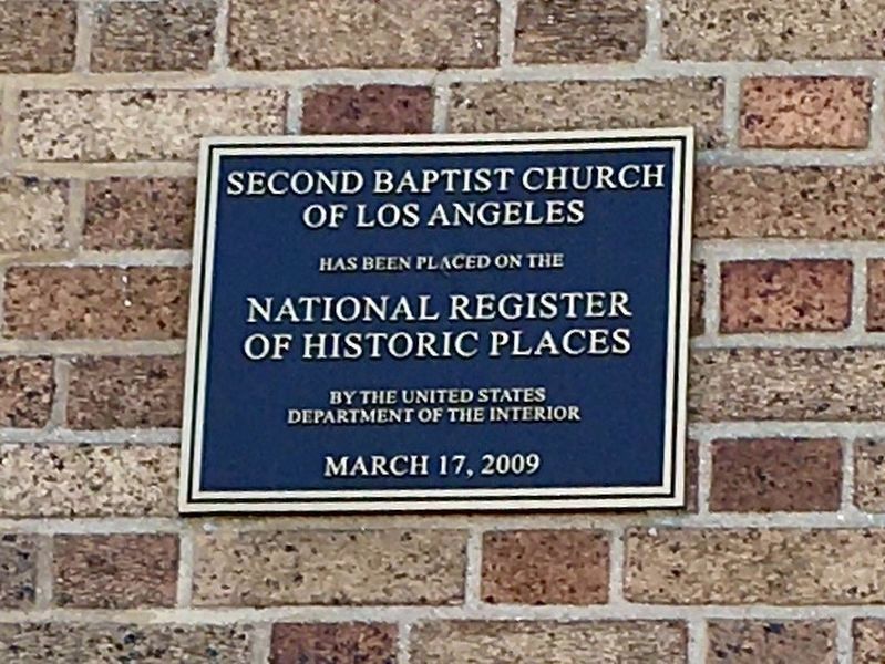 Second Baptist Church Marker. Click for full size. Second Baptist Church Marker image. Click for full size.