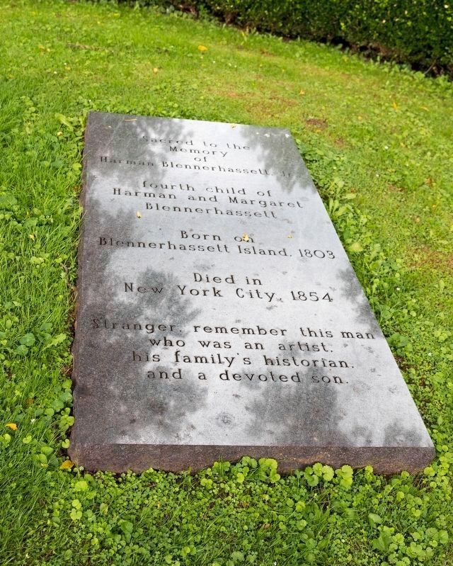 Grave of Harman Blennerhassett, Jr.. Click for full size. Grave of Harman Blennerhassett, Jr. image. Click for full size.