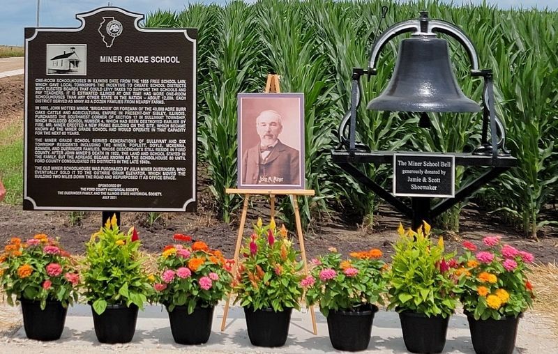 Historical Marker Dedication with photo of John Mottes Miner image. Click for full size.