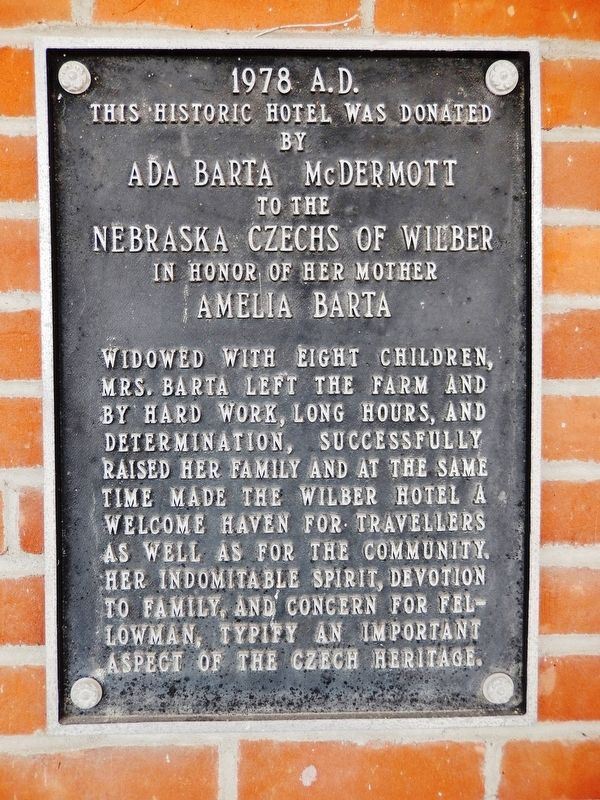 Hotel Wilber Marker. Click for full size. Hotel Wilber Marker image. Click for full size.