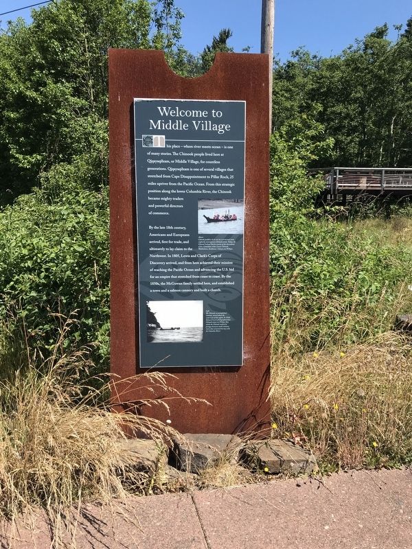 Welcome to Middle Village Marker image. Click for full size.