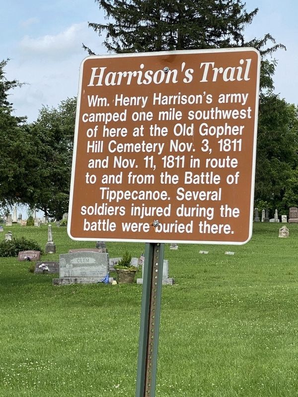 Harrison's Trail Marker image. Click for full size.