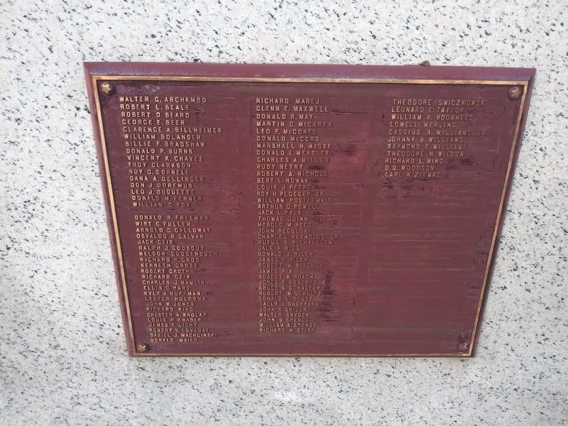 Lucas County Korean War Memorial image. Click for full size.
