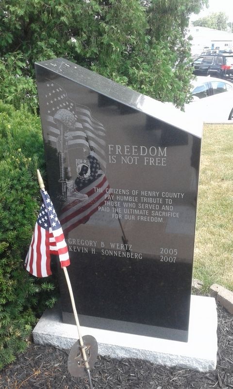 Freedom Is Not Free Marker image. Click for full size.