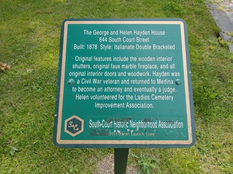 The George and Helen Hayden House Marker image. Click for full size.