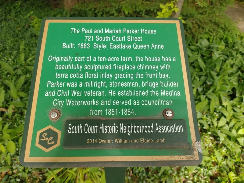 The Paul and Mariah Parker House Marker image. Click for full size.