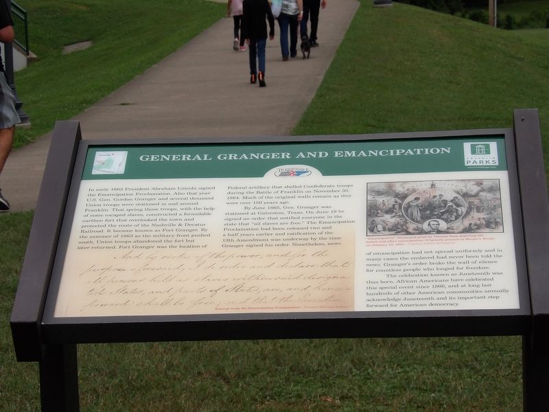 General Granger and Emancipation Marker image. Click for full size.