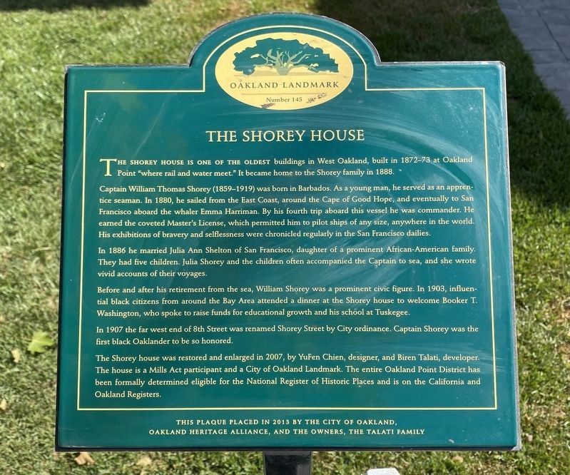 The Shorey House Marker image. Click for full size.