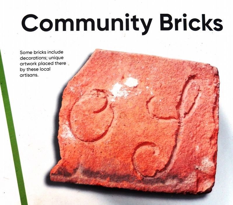 Marker detail: Community Bricks image. Click for full size.