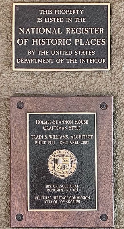 Holmes-Shannon House Marker. Click for full size. Holmes-Shannon House Marker image. Click for full size.