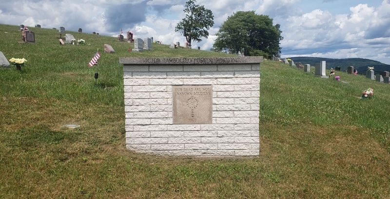 Our Dead Are Not Unknown Soldiers Marker image. Click for full size.