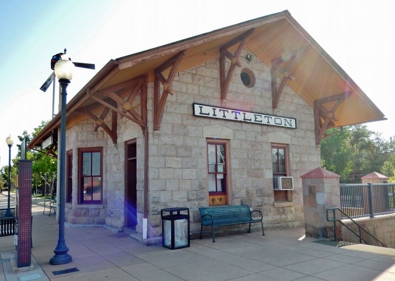 Littleton Railroad Depot (<i>south elevation</i>) image. Click for full size.