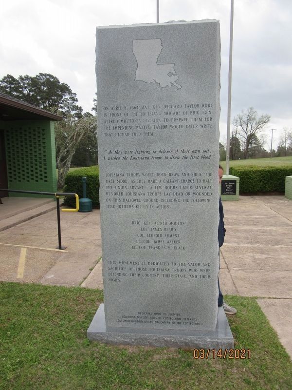 Louisiana Monument (front) image. Click for full size.