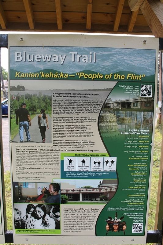 Blueway Trail Marker image. Click for full size.