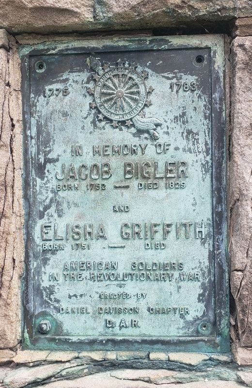 In Memory of Jacob Bigler and Elisha Griffith Marker image. Click for full size.