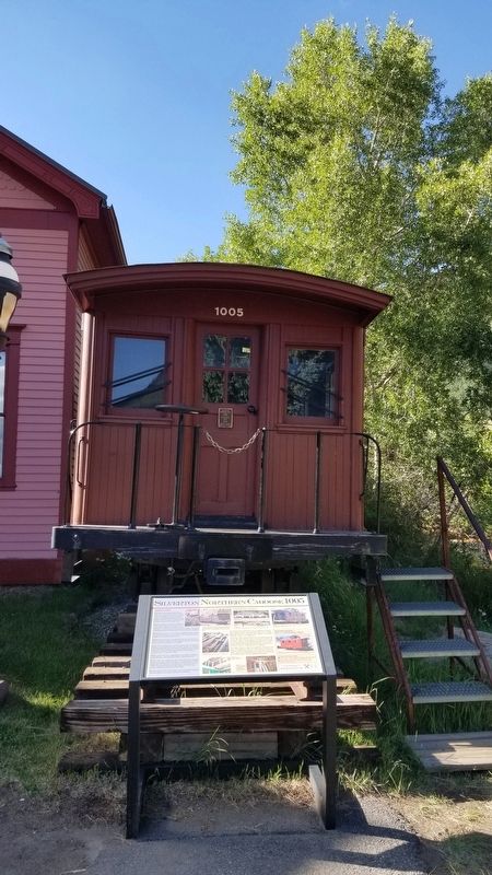 The Silverton Northern Caboose 1005 and Marker. Click for full size. The Silverton Northern Caboose 1005 and Marker image. Click for full size.