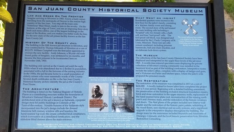San Juan County Historical Society Museum Marker image. Click for full size.