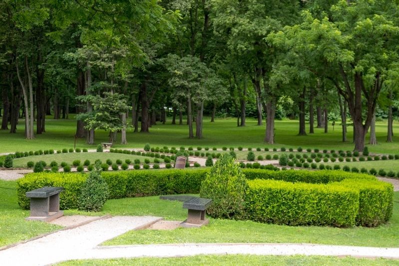 The Benches Face Each Other Across the Path. Click for full size. The Benches Face Each Other Across the Path image. Click for full size.