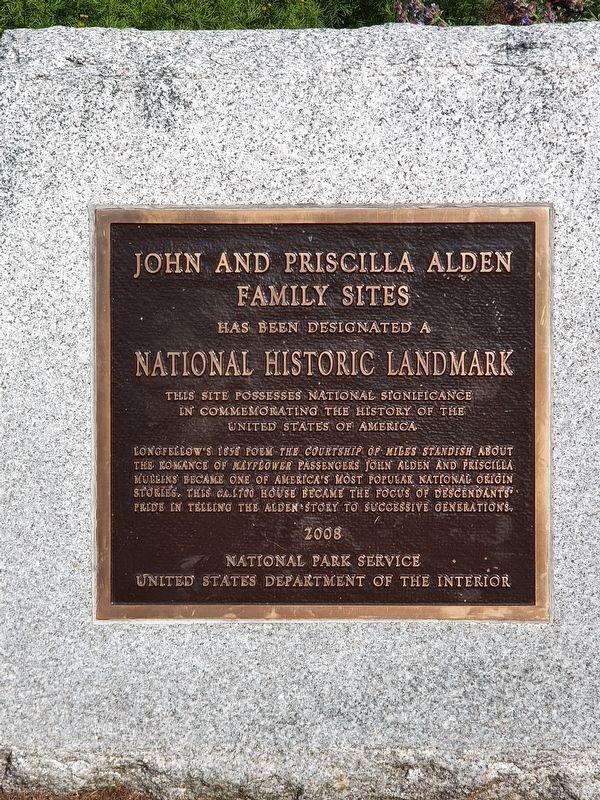 Alden House National Historic Landmark Marker image. Click for full size.