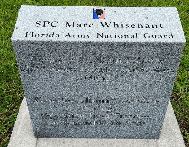SPC Marc Whisenant Marker image. Click for full size.