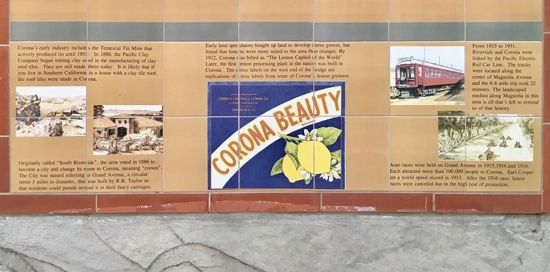 Corona History Marker image. Click for full size.