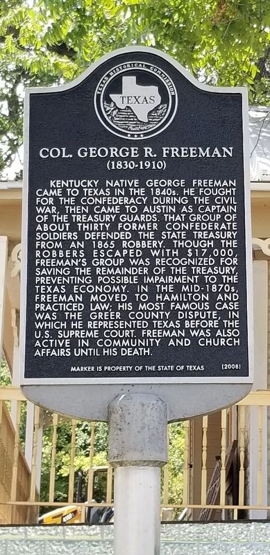 Col. George R. Freeman Marker image. Click for full size.