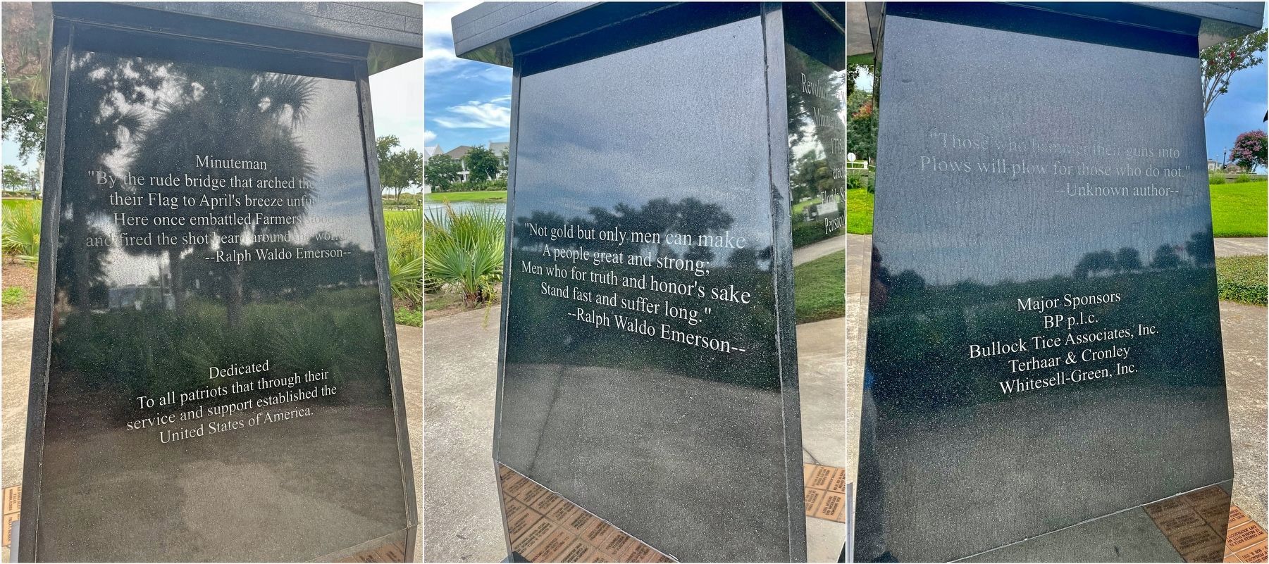 Revolutionary War Veterans Minuteman Memorial image. Click for full size.