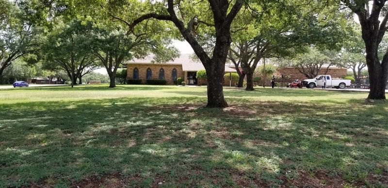 The view of the First United Methodist Church and Marker from the street. Click for full size. The view of the First United Methodist Church and Marker from the street image. Click for full size.