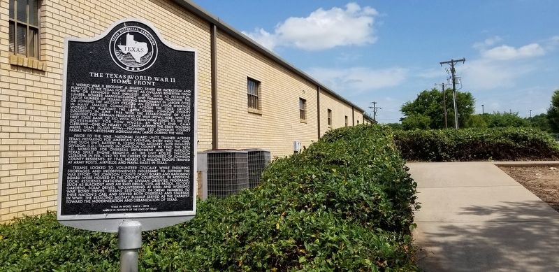 The Texas World War II Home Front Marker image. Click for full size.