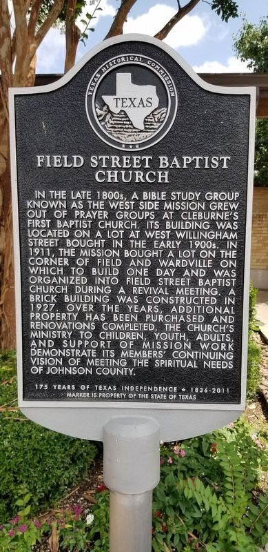Field Street Baptist Church Marker image. Click for full size.