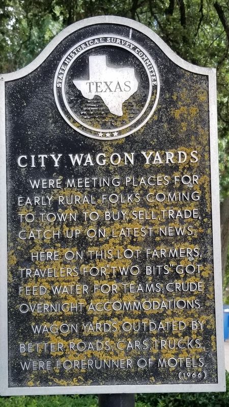 City Wagon Yards Marker image. Click for full size.