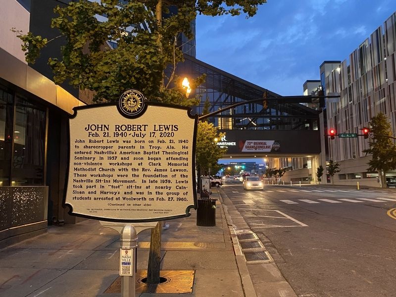 John Robert Lewis Marker. Click for full size. John Robert Lewis Marker image. Click for full size.