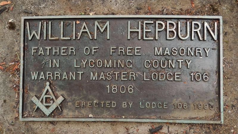William Hepburn Free Masonry Marker image. Click for full size.