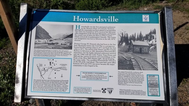 Howardsville Marker image. Click for full size.
