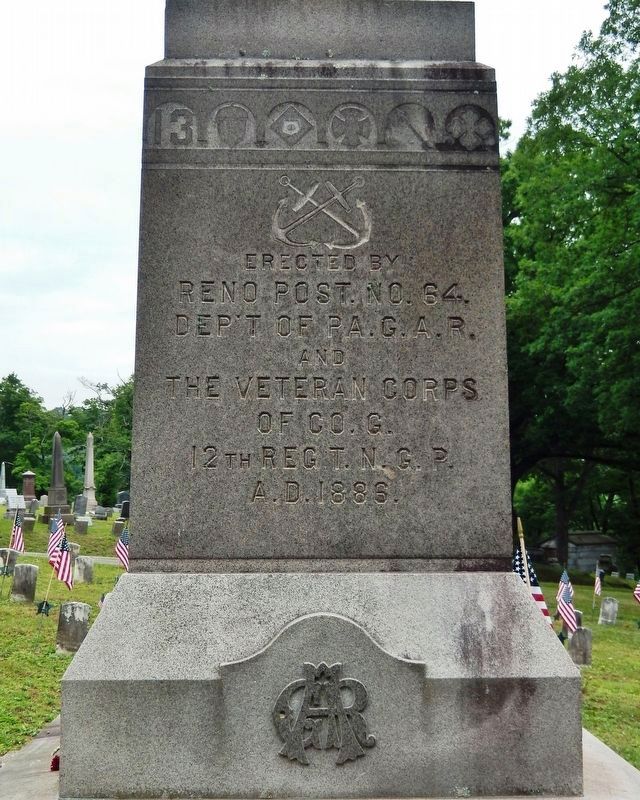 Civil War Monument<br>(<i>west face</i>) image. Click for full size.