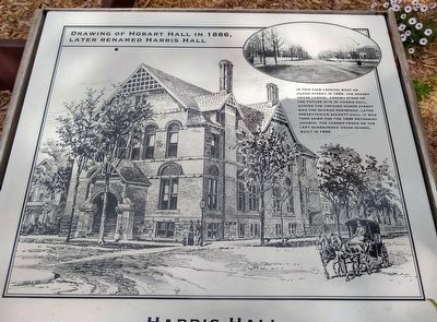 Harris Hall Marker  top images image. Click for full size.