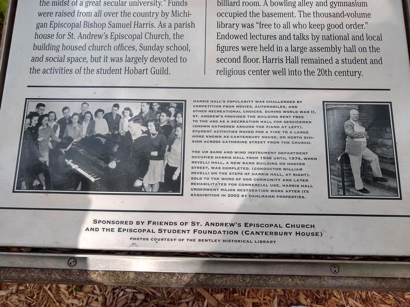 Harris Hall Marker — bottom images image. Click for full size.